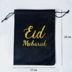 EID MUBARAK BLACK VELVET BAG (30 PCS) - Image 2