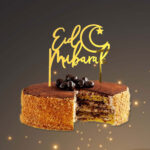EID MUBARAK GOLD CAKE TOPPER (12 Pcs) - Image 2