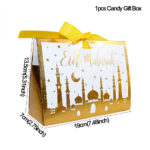 WHITE WITH GOLD EID MUBARAK PAPER BOX (12 PCS) - Image 4