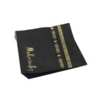 MUBARAK BLACK AND GOLD TRIM NAPKINS (20 PCS) - Image 3