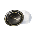 BLACK AND GOLD TRIM MUBARAK PLATES (100 PCS) - Image 3