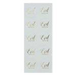WHITE GOLD EID MUBARAK STICKERS - Image 4