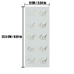 WHITE GOLD EID MUBARAK STICKERS - Image 6