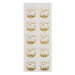CLEAR WITH GOLD TRIM EID MUBARAK STICKER - Image 4