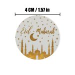 CLEAR WITH GOLD TRIM EID MUBARAK STICKER - Image 5