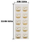 CLEAR WITH GOLD TRIM EID MUBARAK STICKER - Image 6