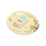 EID MOSQUE PLATE BEIGE WITH PINK FLOWER - Image 2