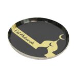 BLACK AND GOLD TRIM EID MUBARAK PLATES - Image 5