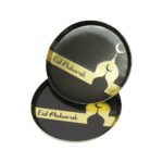BLACK AND GOLD TRIM EID MUBARAK PLATES - Image 8