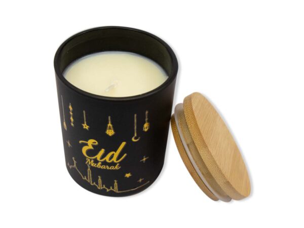EID MUBARAK BLACK CANDLE